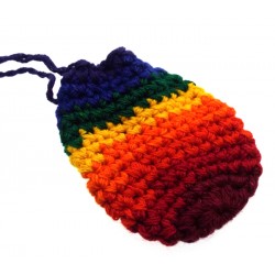 Colourful Crochet Chakra Pouch